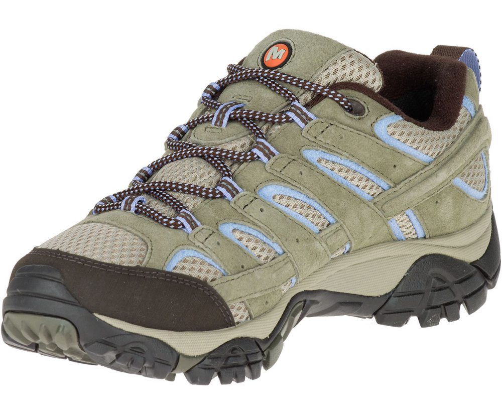 Merrell Hiking Shoes Olive - Moab 2 Waterproof - Womens 60DCYAGIU